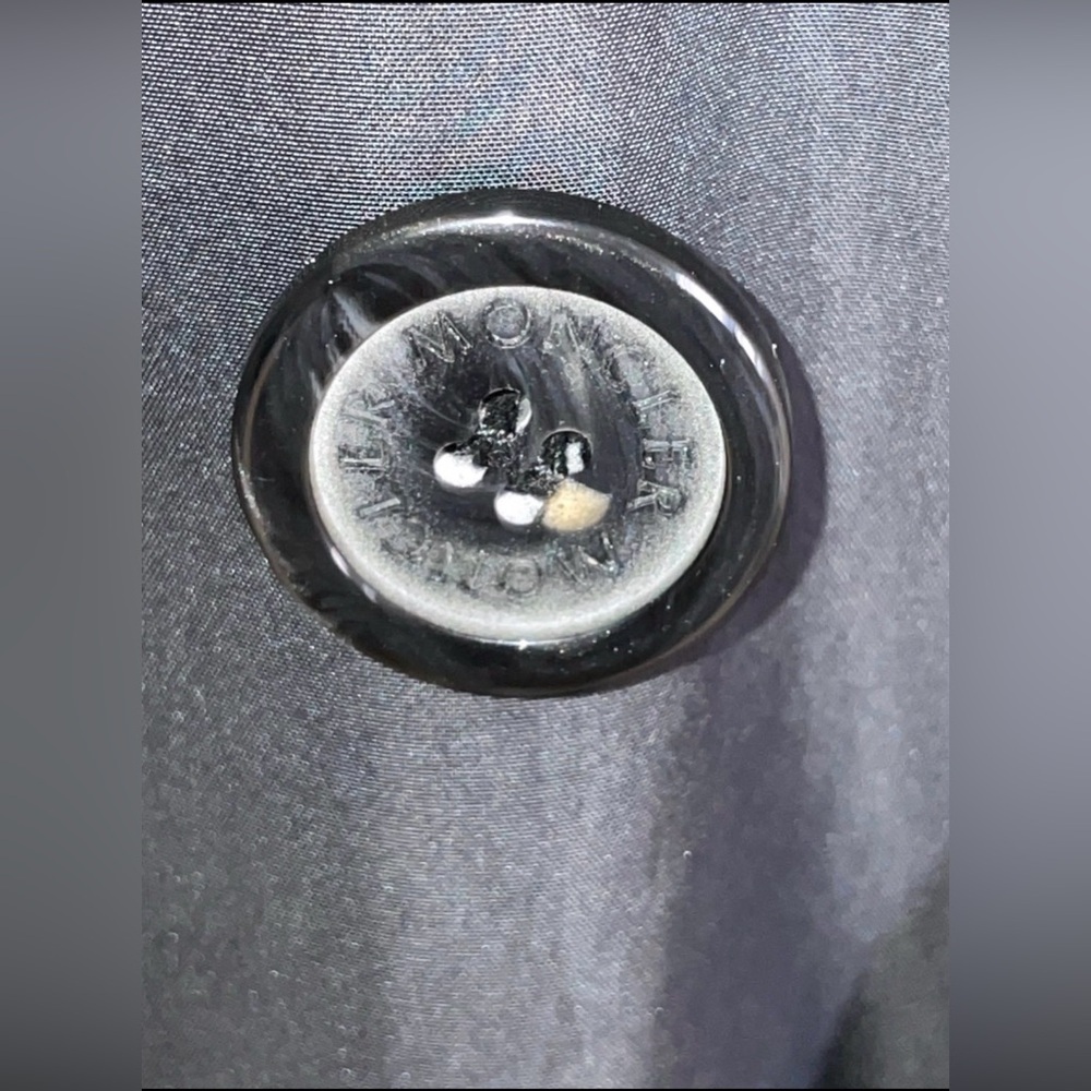 Moncler Women’s Trench Coat Black Size 5 Vintage​ - Picture 5 of 6